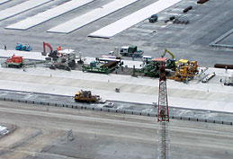中部国際空港におけるエプロン普通コンクリート舗装の施工事例2